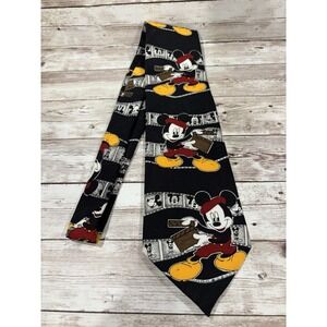 Vintage Disney Mickey Mouse Movie Night Men's Neck Tie